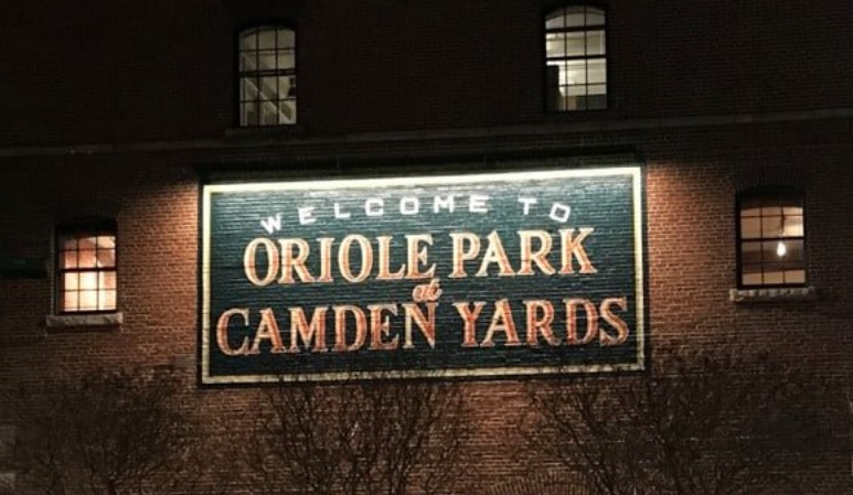 Camden Yards Warehouse Sign