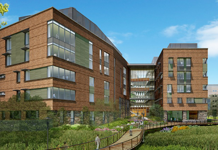 Universities at Shady Grove Biomedical Sciences and Engineering Building Rockville, Maryland Exterior Building Rendering